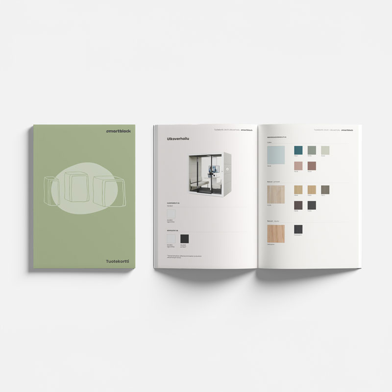 Tuotekortin taitto Smartblockille